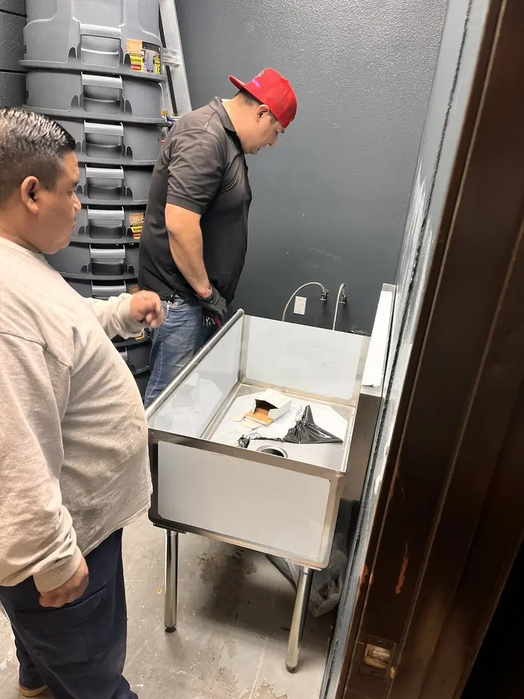 Commercial plumbing and sink installation in Century Park